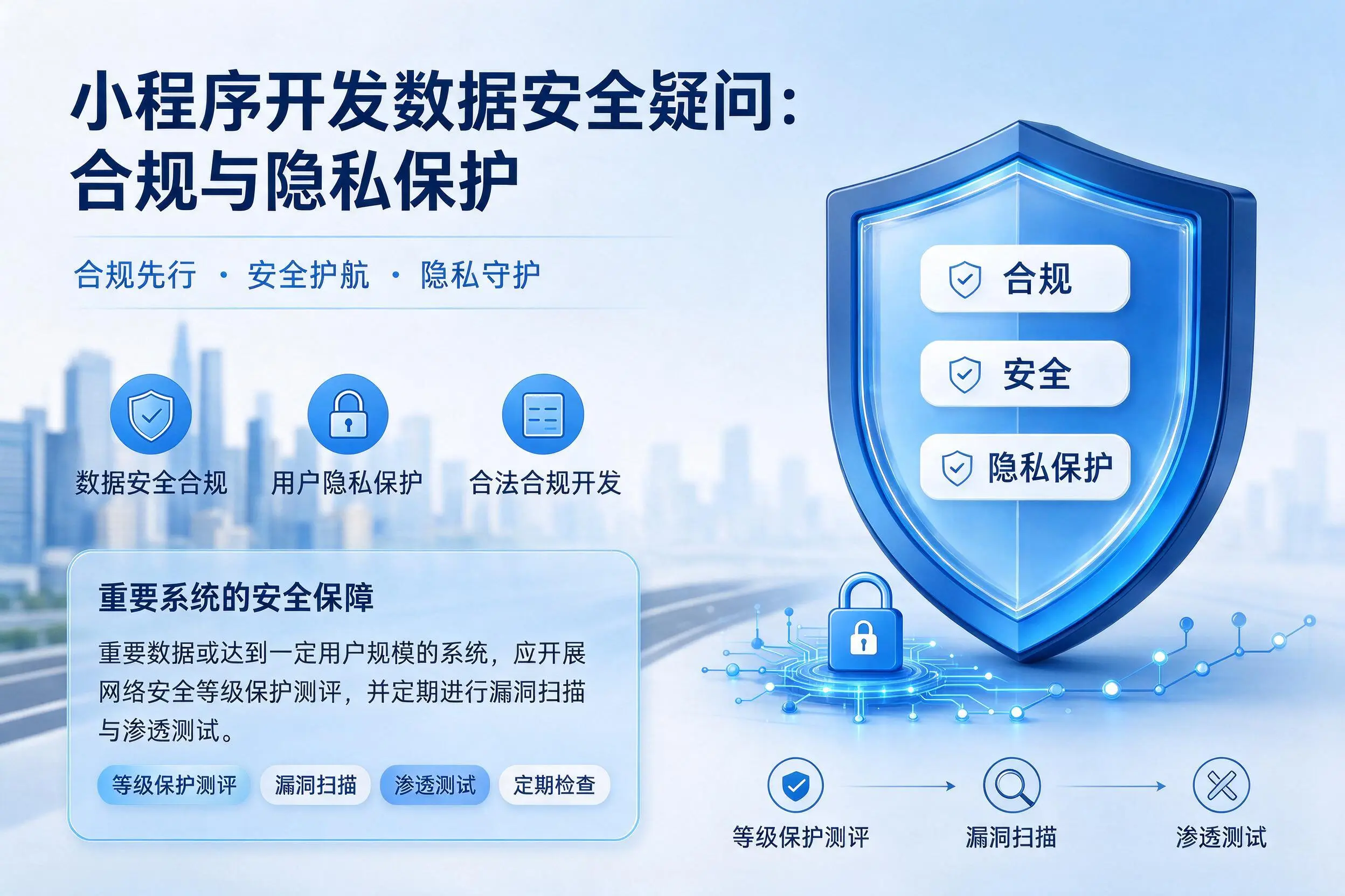楚雄小程序开发数据安全疑问:合规与隐私保护