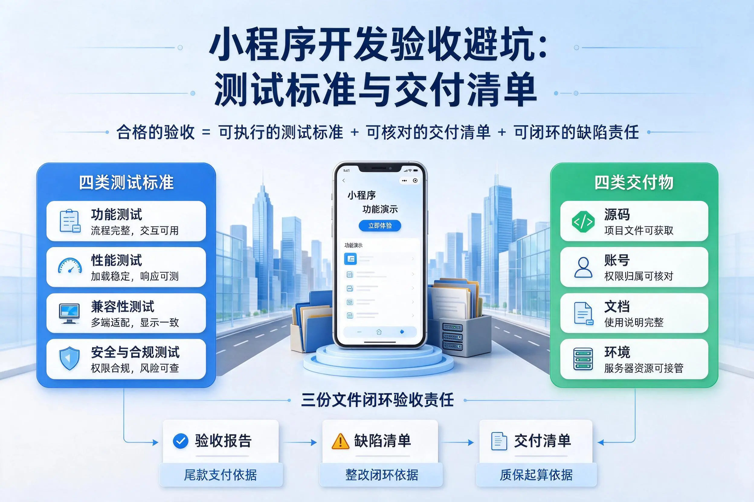 楚雄小程序开发验收避坑：测试标准与交付清单