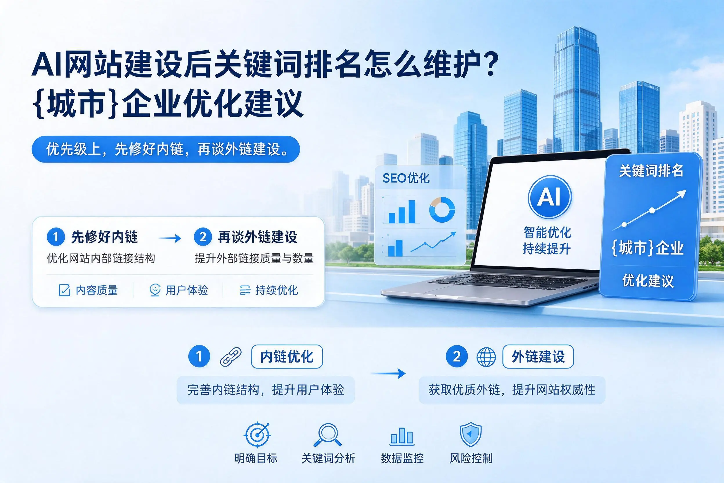 AI网站建设后关键词排名怎么维护？楚雄企业优化建议