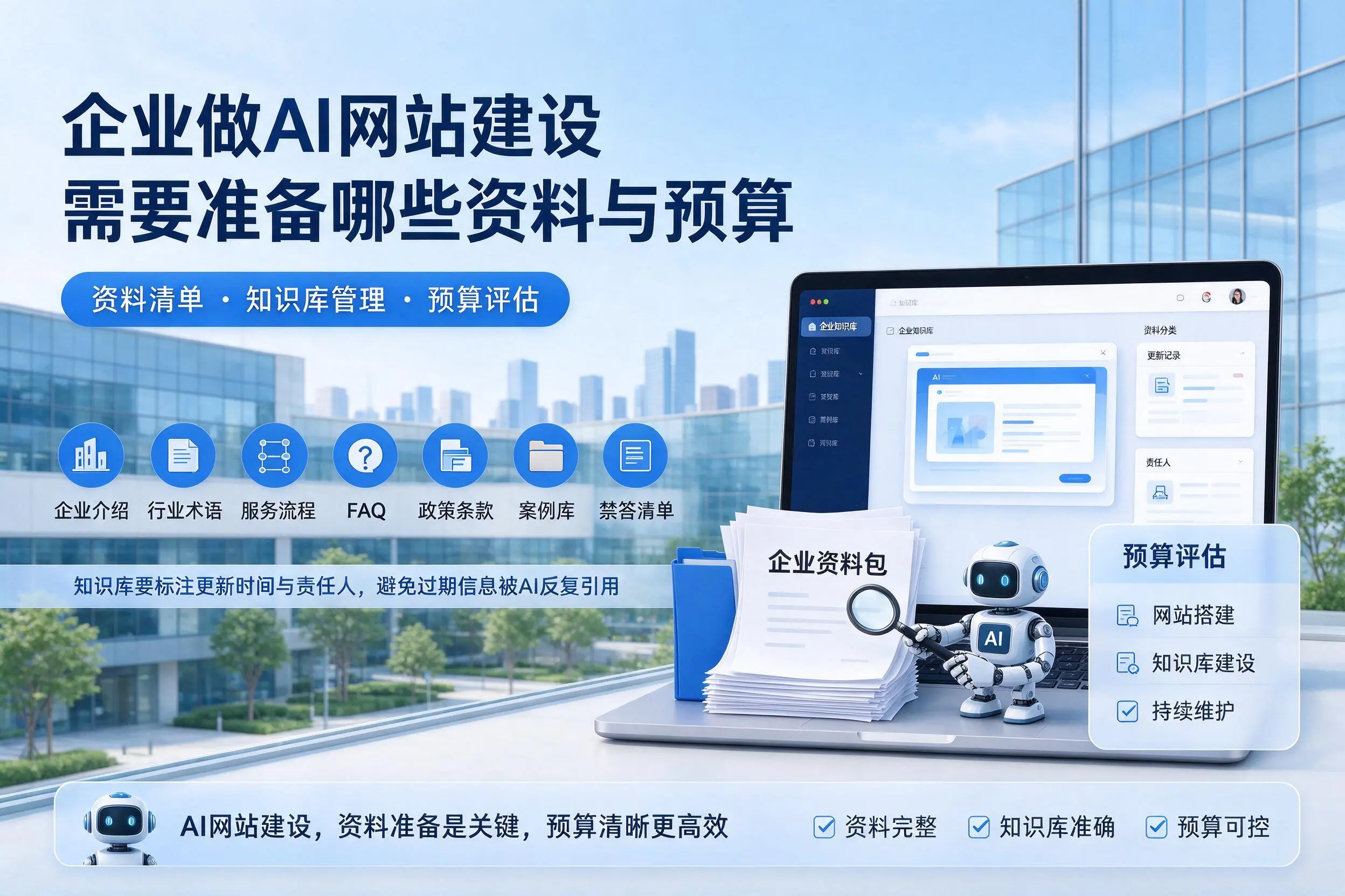 楚雄企业做AI网站建设需要准备哪些资料与预算
