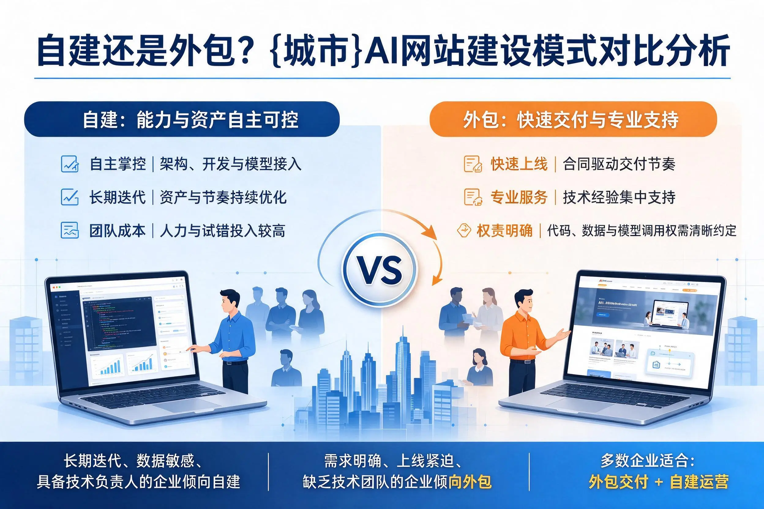 自建还是外包？楚雄AI网站建设模式对比分析